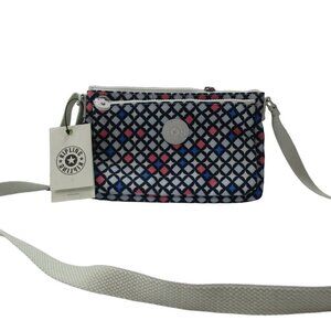 Kipling Mikaela Flourishing Maze Shoulder Bag Womens Multicolor Nylon AC…